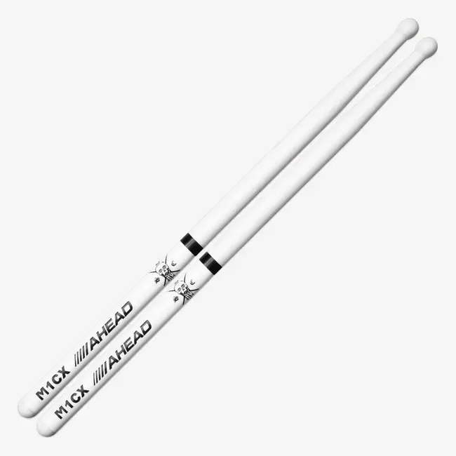 Ahead Drumsticks - M1CX - White Marching SDC