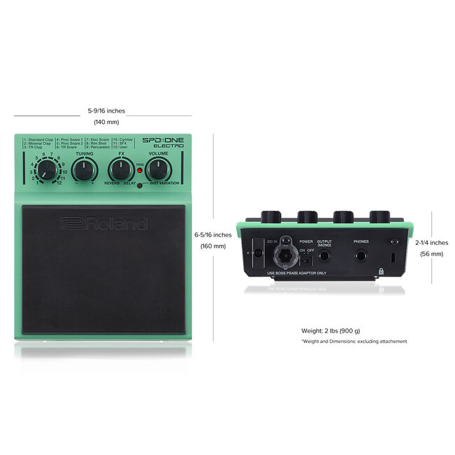 Roland - SPD-1E - ELECTRO - Percussion Pad with 22 built in sounds