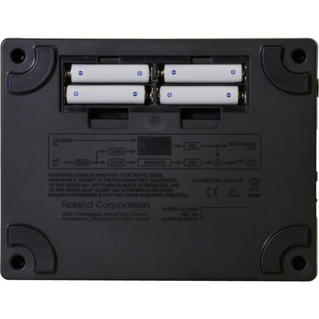 Roland - EC-10M - EL Cajon Mic Processor, clip-on condenser microphone (with attached cable), & AC adapter