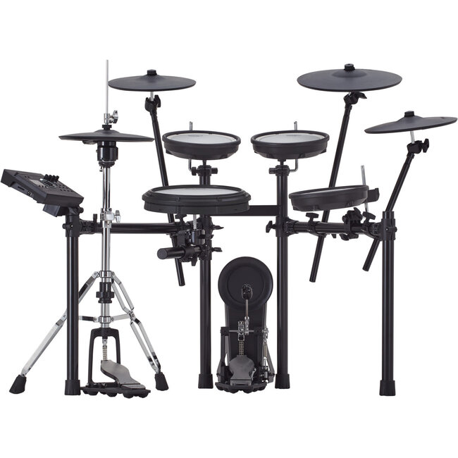 Roland - TD-17KVX2 - Five-piece electronic drum kit with two crashes, ride, and hi-hat that mounts on an acoustic stand
