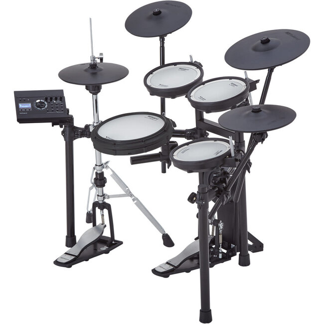 Roland - TD-17KVX2 - Five-piece electronic drum kit with two crashes, ride, and hi-hat that mounts on an acoustic stand