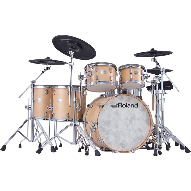 Roland - VAD716-GN - V-Drums Acoustic Design Drumset Flagship Kit - GLOSS NATURAL