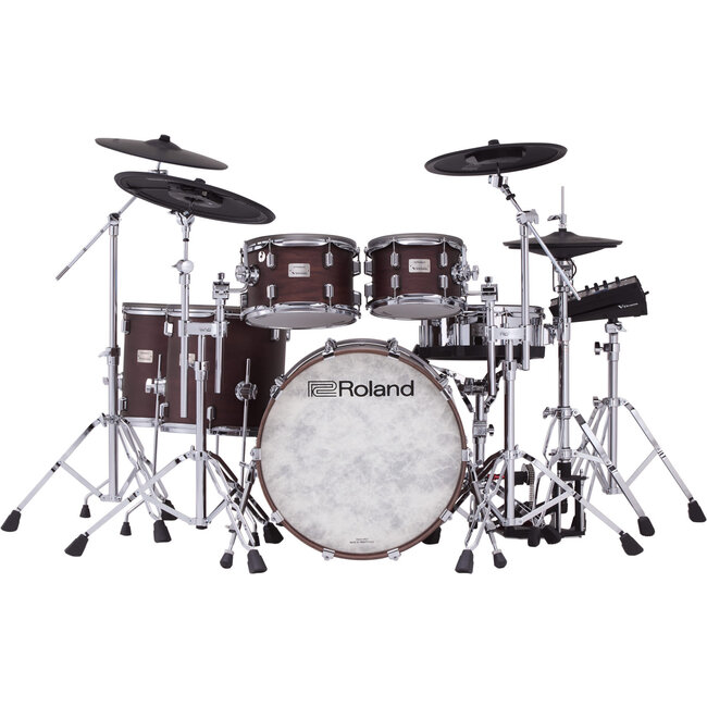 Roland - VAD716-SW - V-Drums Acoustic Design Drumset Flagship Kit - SATIN WALNUT