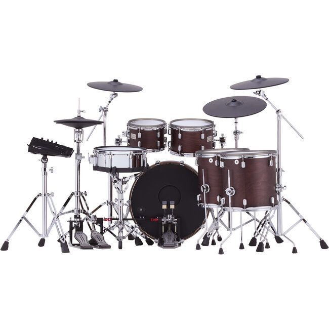 Roland - VAD716-SW - V-Drums Acoustic Design Drumset Flagship Kit - SATIN WALNUT