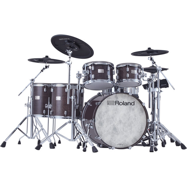 Roland - VAD716-GE - V-Drums Acoustic Design Drumset Flagship Kit - GLOSS EBONY