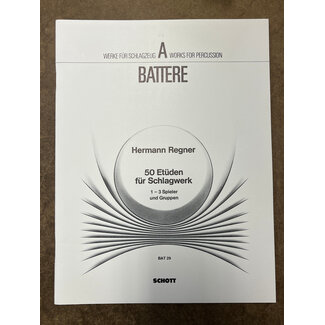 50 Etuden fur Schlagwerk - Hermann Regner