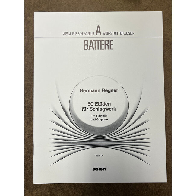 50 Etuden fur Schlagwerk - Hermann Regner