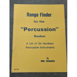 Alfred Publishing Co. Range Finder for the "Percussion" Seeker - by Emil Richards