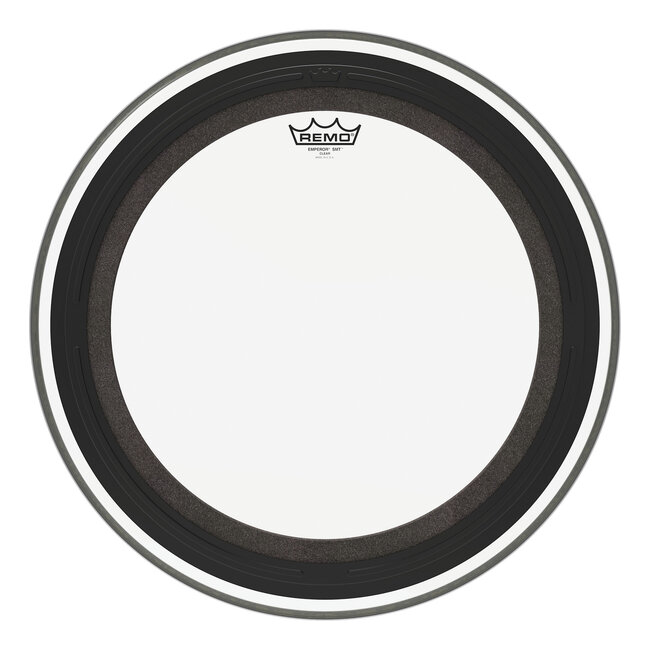 Remo - BB-1318-00-SMT - Bass Drum, Emperor SMT Clear Drumhead, 18" Diameter