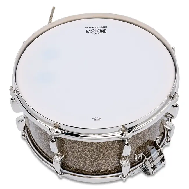 Slingerland - SLFP0714SMK088 - 7x14 Radio King Solid Maple Snare Drum - Gold Glass