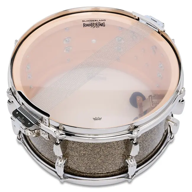 Slingerland - SLFP0714SMK088 - 7x14 Radio King Solid Maple Snare Drum - Gold Glass