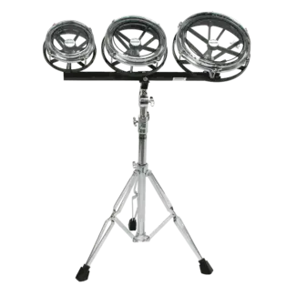 Remo Remo - ER-0680-06- - Rototom Set, 6", 8", 10" Sizes, All With Pinstripe/Clear Drumheads