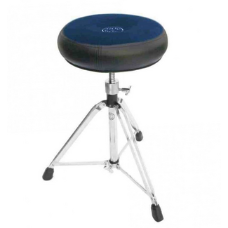 Roc-N-Soc Roc-N-Soc - MS-R-B - Manual Spindle Drum Throne w/ Round Seat (Blue)