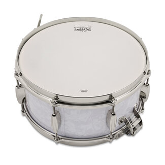 Slingerland Slingerland - SLFP6514SMK016-LTD - 6.5x14 Gene Krupa Solid Maple LTD Snare, White Marine Pearl, Nickel Hardware (#7 of 200)