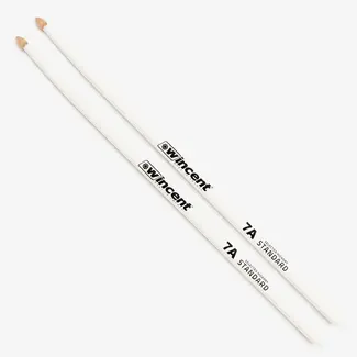 Wincent Wincent - W7ACW - White 7A Hickory Acorn Tip Drumsticks