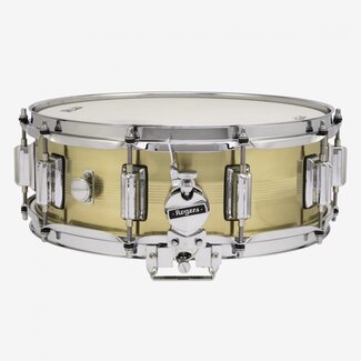 ROGERS ROGERS - 38BN-AIO - Dyna-sonic 8x14 7-Line Snare Drum, B7 Brass,1.2mm Shell in Hand-Painted Orange Alcohol Ink