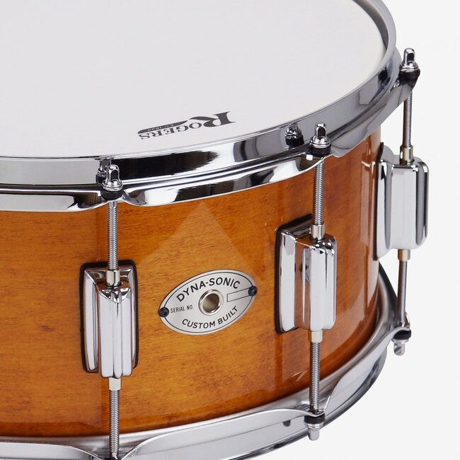Rogers - 37FWS - Dyna-sonic 6.5x14 Classic Snare Drum Fruit Wood Stain w/BT Lugs