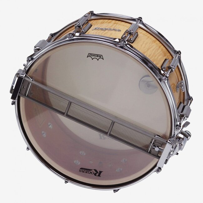 Rogers - 37WWCM - Dyna-sonic 6.5x14 Classic Snare Drum Wildwood Curly Maple w/BT Lugs