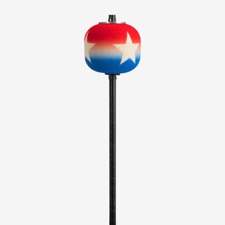Danmar Percussion Danmar - 206CKRWB - Bass Drum Beater - Red, White, & Blue Felt, Black Shaft