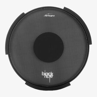 RTOM RTOM - BLKHOL18V2 - 18" Bass Drum Black Hole Practice Pad, Slide-In, Tuneable Mesh Head