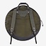 Tackle - BPCB-FGB24 - Backpack Cymbal Case - Forest Green Canvas With Dark Brown Leather 24"