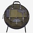 Tackle - BPCB-FGB22 - Backpack Cymbal Case - Forest Green Canvas With Dark Brown Leather 22"