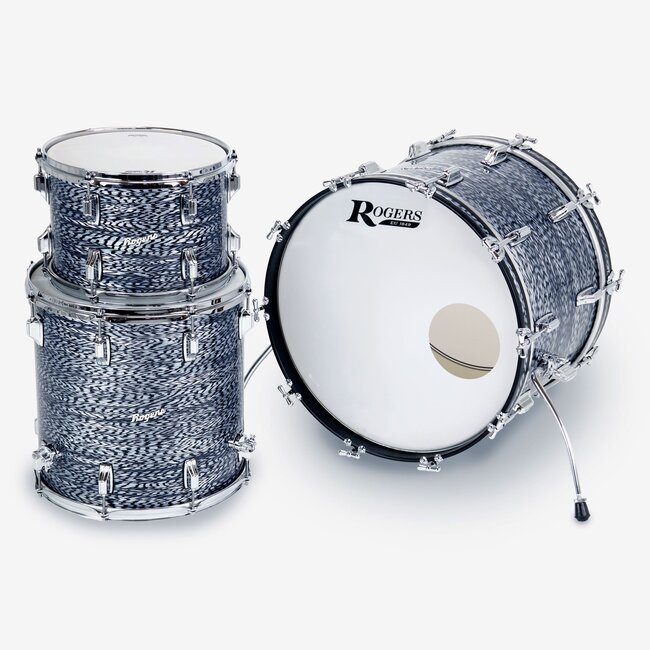 Rogers - CLE0320HXSBO - Cleveland Series 3-Piece 12/14/20 Shell Pack in Sky Blue Onyx w/SBO Inlay Hoops
