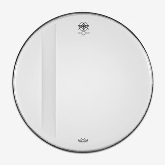 Remo/Dunnett Dunnett - P3-1022-00-F - 22" Bass, Res-O-Tone, Powerstroke 3, HAZY, "FeltTone" Integrated Floating Felt Strip, by REMO USA