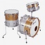 Rogers - PT0320GSTT - PowerTone Series 3-Piece 12/14/20 Shell Pack in Gold/Silver Two-Tone Lacquer