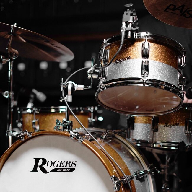 Rogers - PT0320GSTT - PowerTone Series 3-Piece 12/14/20 Shell Pack in Gold/Silver Two-Tone Lacquer