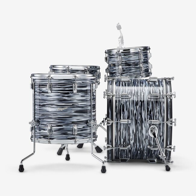 ROGERS - PT0322HXBKOY - PowerTone Series 3-Piece 12/16/22 Shell Pack in 70's Black Oyster