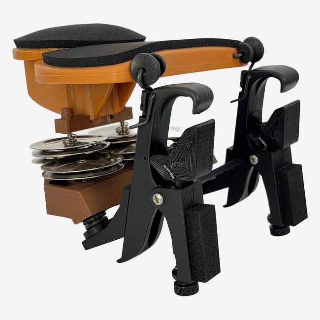 Native Tongue Percussion - RCKRSKSSJ - RhymChik Hand Drum Mounted Tambourine with RhymStryker