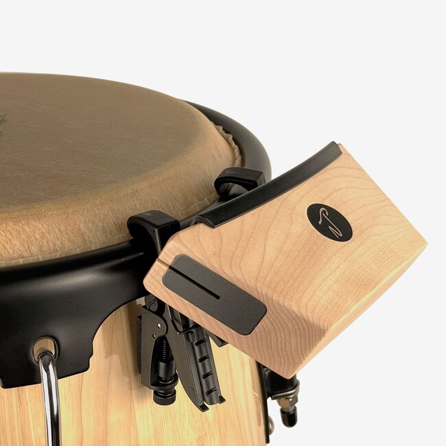 Native Tongue Percussion - RCPRW7M - Maple RhymBlock Drum Hoop Mounted Woodblock, 7 Inches