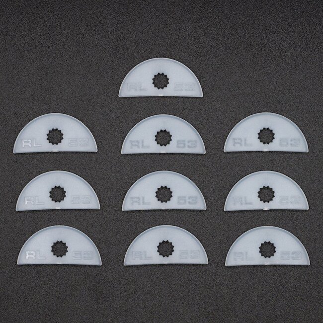 Rock Locks - RL53-Soft - Rock Locks Tension Rod Locks 10 Pack, Xtra Large, White