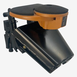 Native Tongue Percussion Native Tongue Percussion - RSKRBLA5B - RhymBell Hand Drum Mounted Cowbell with RhymStryker