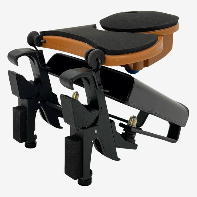 Native Tongue Percussion - RSKRBLA5B - RhymBell Hand Drum Mounted Cowbell with RhymStryker