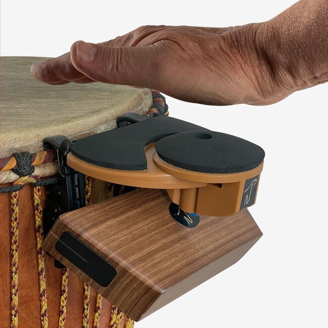 Native Tongue Percussion - RSKRW65Z - RhymBlock Hand Drum Mounted Woodblock with RhymStryker
