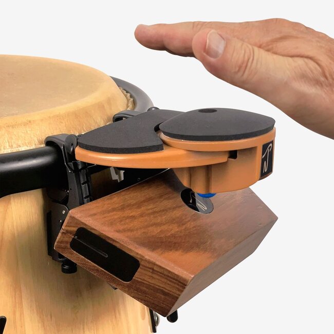 Native Tongue Percussion - RSKRW65Z - RhymBlock Hand Drum Mounted Woodblock with RhymStryker