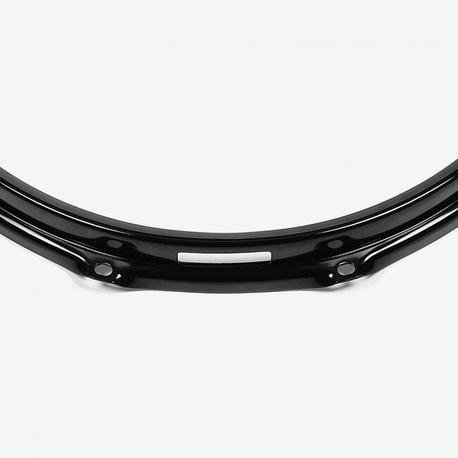S-HOOP - SH138BBLKP - 13" 8 Hole BLACK PC/Steel S-Hoop Snare Bottom (Replaces SH138BBLK)