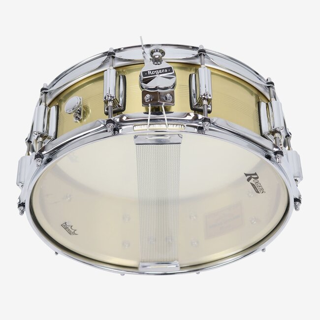 Rogers - ST38BN - SuperTen 7 Line 8x14 Natural Brass Shell Snare Drum