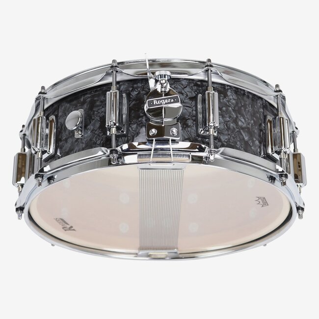 Rogers - ST37BP - SuperTen 6.5x14 Wood Shell Snare Drum, Black Diamond Pearl
