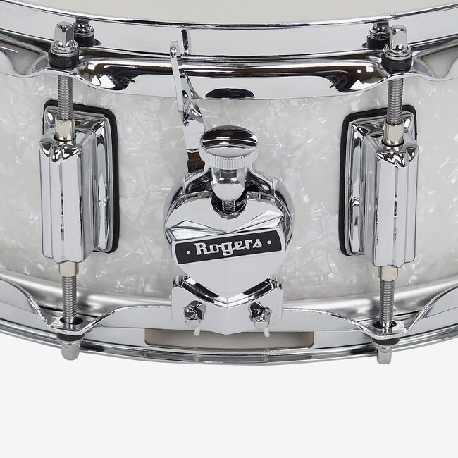 Rogers - ST36WMP - SuperTen 5x14 Wood Shell Snare Drum, White Marine Pearl