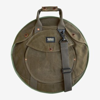 Tackle Tackle - TNZCB-WOD20 - Zipperless Canvas Cymbal Case with Shoulder Strap - 20" in Olive Drab