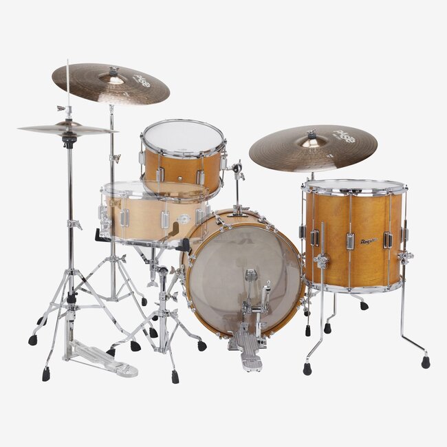 Rogers - TWR0318HXSFWS - Tower Series 3-Piece 12/14/18 Shell Pack in Satin Fruitwood Stain w/WMP Inlay Hoops