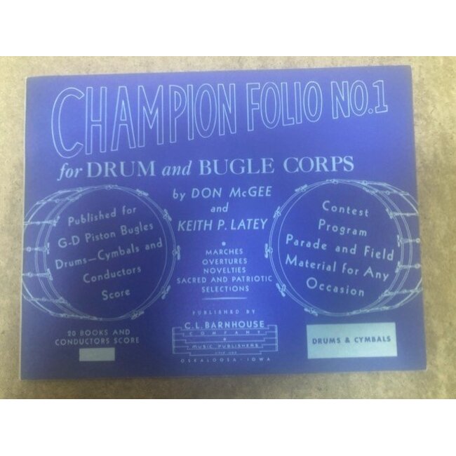 Champion Folio No1 for Drum and Bugle Corps - 073-6011-41 - Don McGee