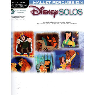 Hal Leonard Disney Solos for Mallet Percussion Play Along - HL00841553 - Hal Leonard