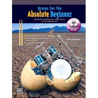 Alfred Publishing Co. Drums for the Absolute Beginner - by Pete Sweeney - 00-22615