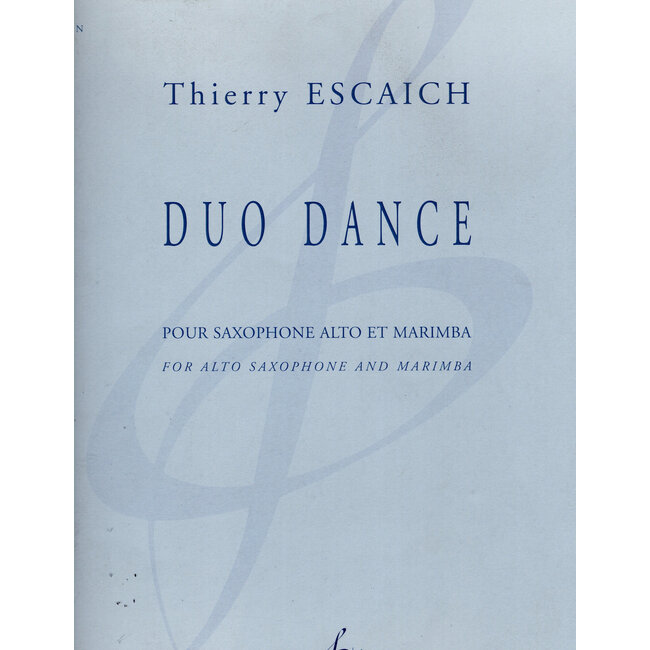 Duo Dance for Alto Saxophone and Marimba- 524-08977 - Thierry Escaich