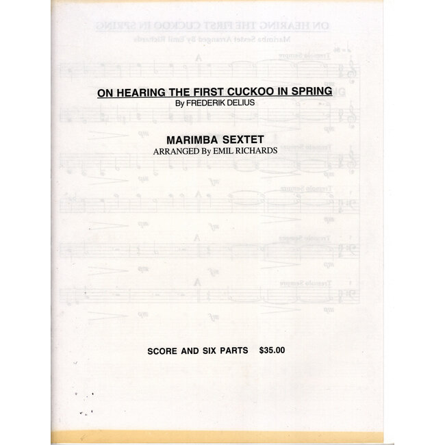 On Hearing the First Cuckoo in Spring Marimba Sextet - EMIL0005 - Emil Richards