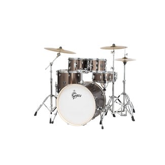 Gretsch Gretsch - GE4E825GS - Energy 5-Piece Drum Set w/Hardware & Cymbals (Gloss Grey Steel)